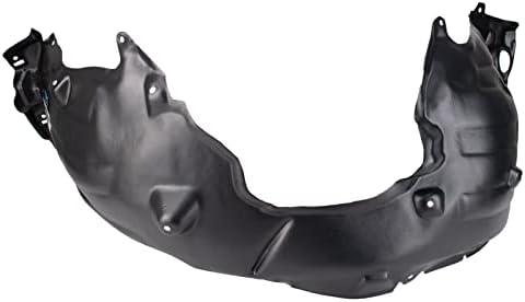 TRQ Front Left Inner Fender Liner Black Drivers Side
