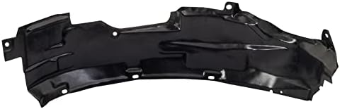 TRQ Front Right Rearward Inner Fender Liner Black Passenger Side