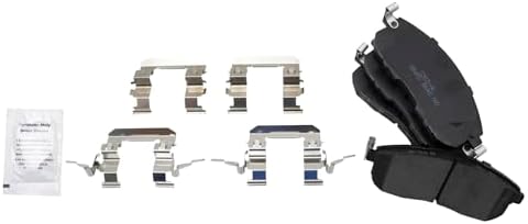 TRQ Front Brake Pads Ceramic Hardware Wear Sensor
