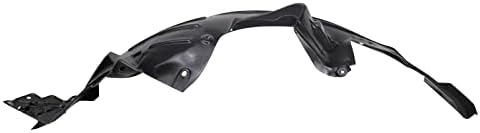 TRQ Front Right Inner Fender Liner Black Passenger Side
