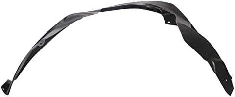 TRQ Front Right Inner Fender Liner Black Passenger Side