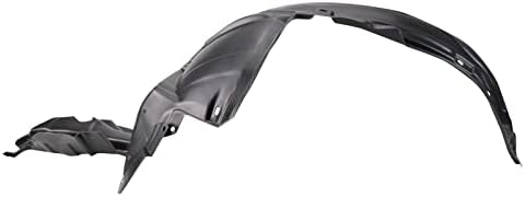 TRQ Front Right Inner Fender Liner Black Passenger Side
