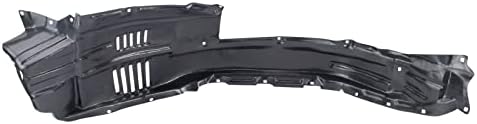TRQ Front Right Inner Fender Liner Black Passenger Side