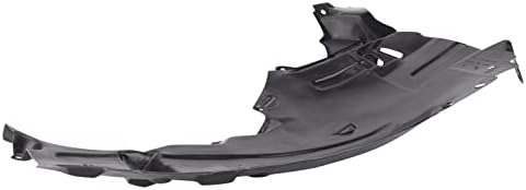 TRQ Front Right Rearward Inner Fender Liner Black Passenger Side