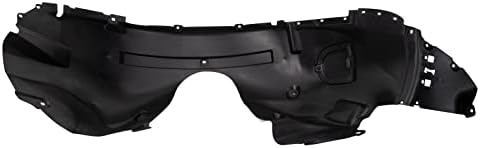 TRQ Front Right Inner Fender Liner Black Passenger Side