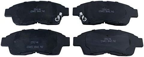 TRQ Front Brake Pads Ceramic Hardware Wear Sensor