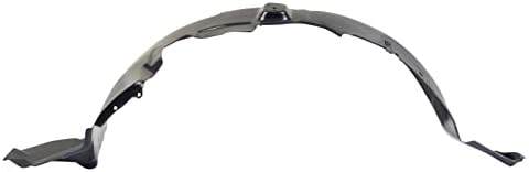 TRQ Front Right Inner Fender Liner Black Passenger Side