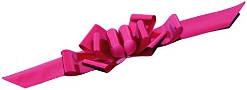 Big Hot Pink Fuchsia Car Bow - 25" Wide Large Decoration, Fall - Image 3