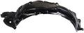 TRQ Front Left Inner Fender Liner Black Drivers Side