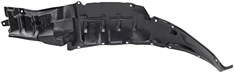TRQ Front Right Inner Fender Liner Black Passenger Side