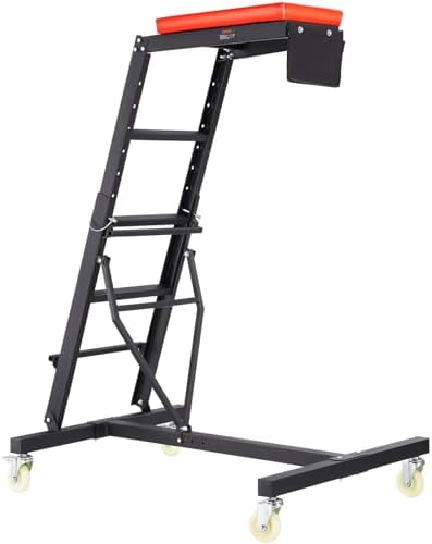VEVOR Top Automotive Creeper, with Adjustable Height 45.7" to 66.3", 400 LBS Capacity High Creeper, 4 Swivel Caster Wheels, Heavy Duty Foldable Creeper for Auto Repair and Maintenance by VEVOR