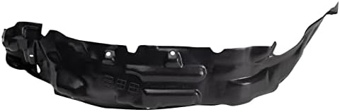 TRQ Front Left Inner Fender Liner Black Drivers Side