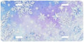 Snowflakes Ice Front License Plate Car Decorative License Plates