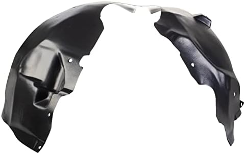 TRQ Front Right Inner Fender Liner Black Passenger Side