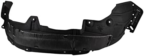 TRQ Front Right Inner Fender Liner Black Passenger Side