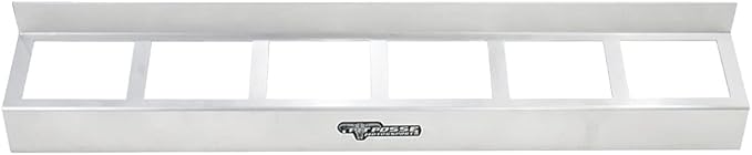 Pit Posse 304 Six Quart Oil Can Rack Holder 32" Caddy Wall Hanger Aluminum Shelf - Image 3