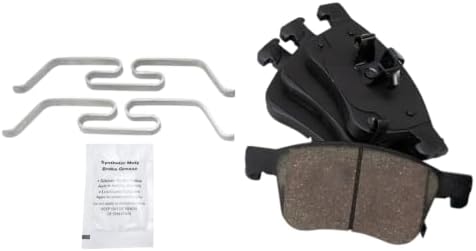 TRQ Front Ceramic Brake Pad Set Includes Contact Point Grease