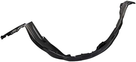 TRQ Front Right Inner Fender Liner Black Passenger Side