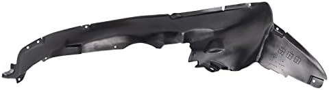 TRQ Front Right Inner Fender Liner Black Passenger Side