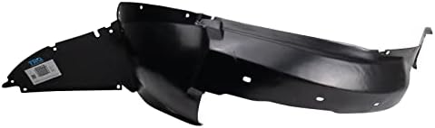 TRQ Front Right Inner Fender Liner Black Passenger Side