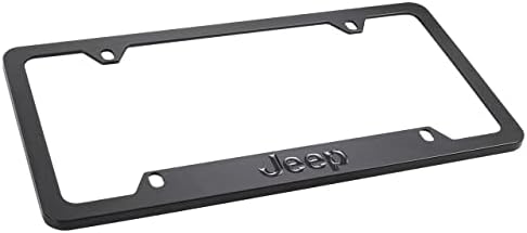 Jeep License Plate Frame - Blacked Out Metal Engraved
