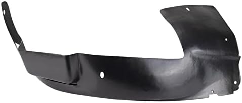 TRQ Front Left Rearward Inner Fender Liner Black Drivers Side