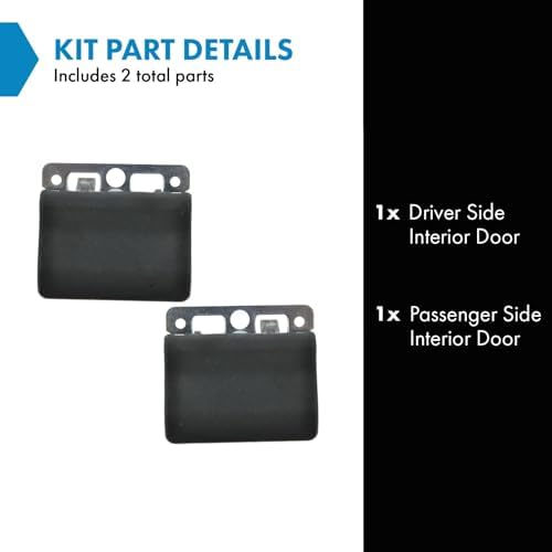 TRQ Inside Interior Inner Door Handles Left & Right Pair Set