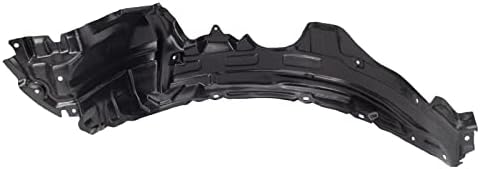 TRQ Front Right Inner Fender Liner Black Passenger Side