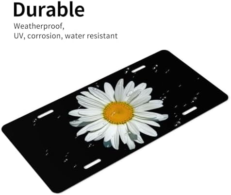 Retro Daisy Front License Plate 6" * 12" for Women