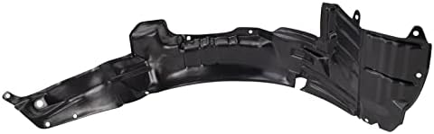 TRQ Front Left Inner Fender Liner Black Drivers Side