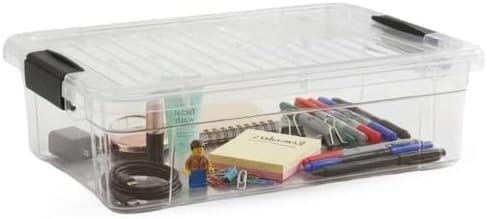 Superio 2.3 Quart Clear Plastic Storage Containers with Lids, Stackable Organizer Bins, BPA-Free Storage Boxes for Home, Office, Dorm & Classroom, 36 Pack by Superio