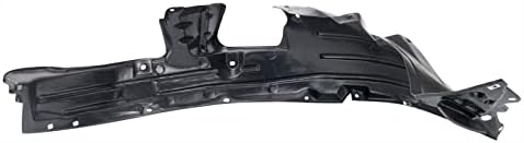 TRQ Front Left Inner Fender Liner Black Drivers Side