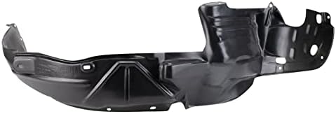 TRQ Front Right Inner Fender Liner Black Passenger Side