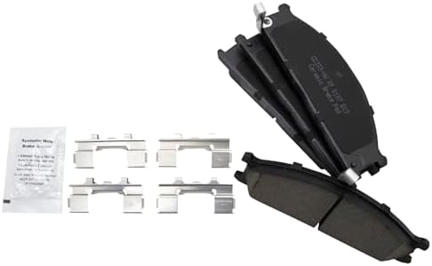 TRQ Front Ceramic Brake Pad Set