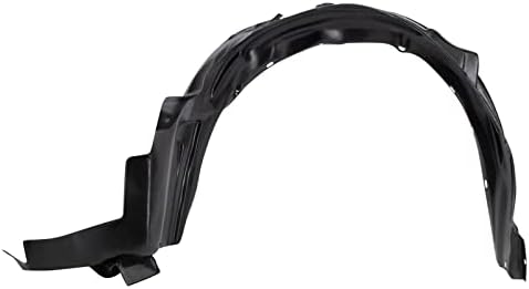 TRQ Front Right Inner Fender Liner Black Passenger Side