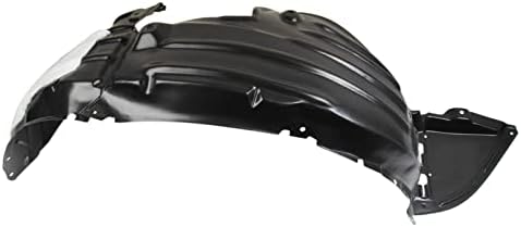 TRQ Front Right Inner Fender Liner Black Passenger Side