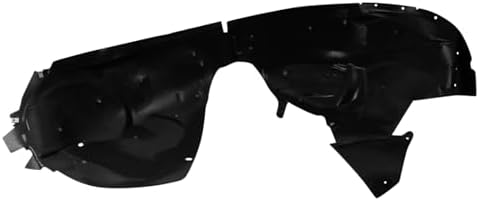 TRQ Front Right Inner Fender Liner Black Passenger Side