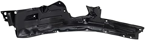 TRQ Front Right Inner Fender Liner Black Passenger Side