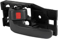 TRQ Front Left Interior Door Handle Dark Gray Drivers Side