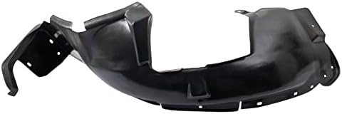 TRQ Front Left Inner Fender Liner Black Drivers Side
