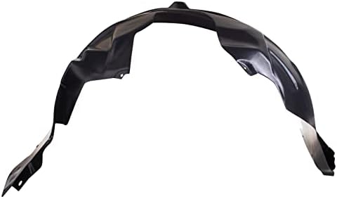 TRQ Front Right Inner Fender Liner Black Passenger Side