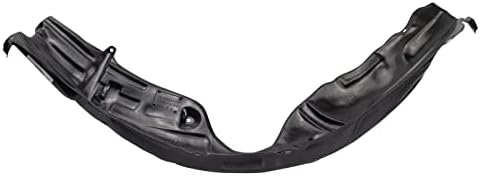 TRQ Front Right Inner Fender Liner Black Passenger Side