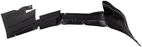 TRQ Front Right Inner Fender Liner Black Passenger Side