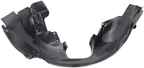 TRQ Front Right Inner Fender Liner Black Passenger Side