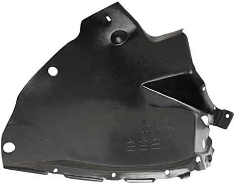 TRQ Front Left Forward Inner Fender Liner Black Drivers Side