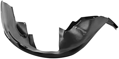 TRQ Front Right Inner Fender Liner Black Passenger Side
