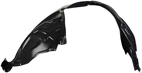 TRQ Front Left Inner Fender Liner Black Drivers Side