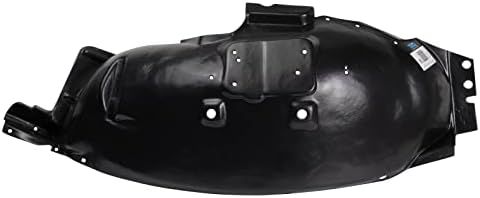 TRQ Front Right Inner Fender Liner Black Passenger Side