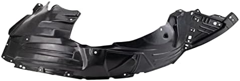 TRQ Front Right Inner Fender Liner Black Passenger Side