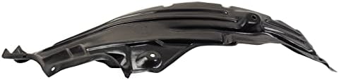 TRQ Front Left Rearward Inner Fender Liner Black Drivers Side